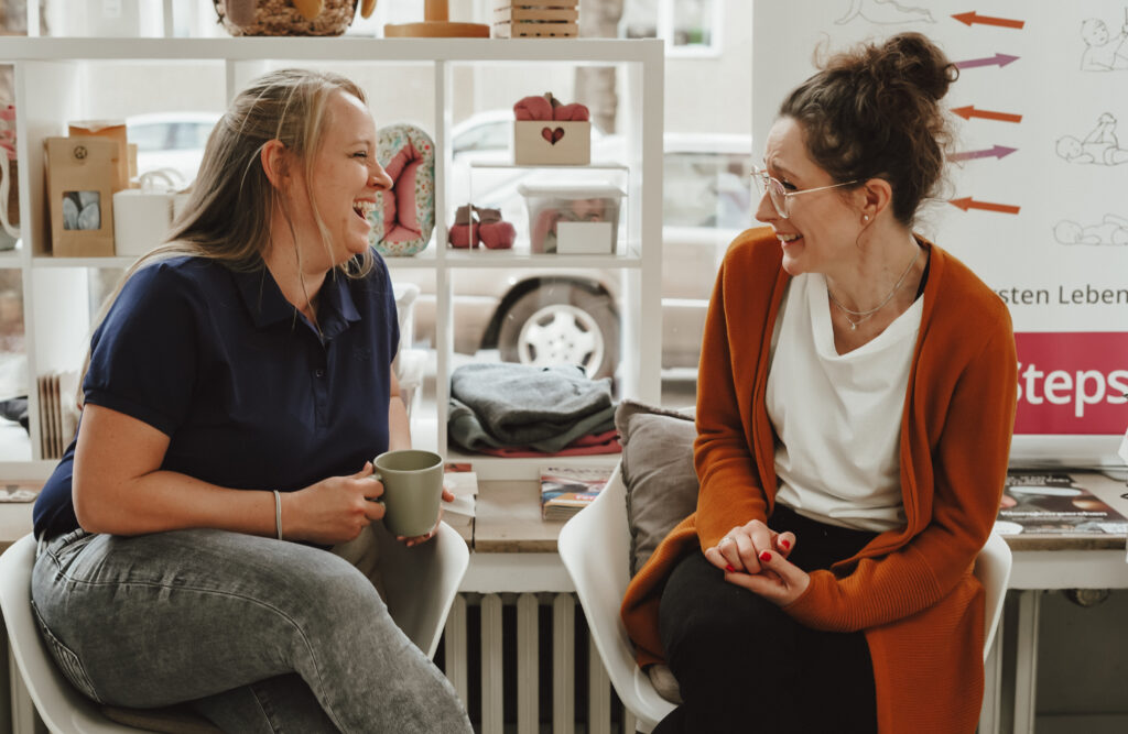 Nadine Jarre und Denise Böhmerich Inhaberinnen des Haus der gesunden Familie in Köln Braunsfeld